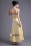 Fleur De La Mode Longueur Sans Bretelles Robe De Demoiselle D'honneur De Satin A La Cheville