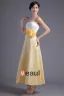 Fleur De La Mode Longueur Sans Bretelles Robe De Demoiselle D'honneur De Satin A La Cheville