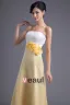 Fleur De La Mode Longueur Sans Bretelles Robe De Demoiselle D'honneur De Satin A La Cheville