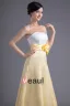 Fleur De La Mode Longueur Sans Bretelles Robe De Demoiselle D'honneur De Satin A La Cheville