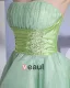 A Line Strapless Organza Short Mini Homecoming Dress
