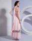 Solid Pleated Chiffon Halter Floor Length Bridesmaid Dresses
