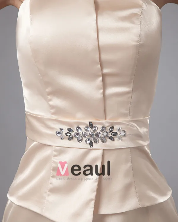 Portrait Floor Length Elastic Butyl Sewing Beads Pleated Special Guests Dresses