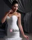Sweetheart-Neck 2080Organza Satin Tulle Pleat Mermaid Wedding Dress