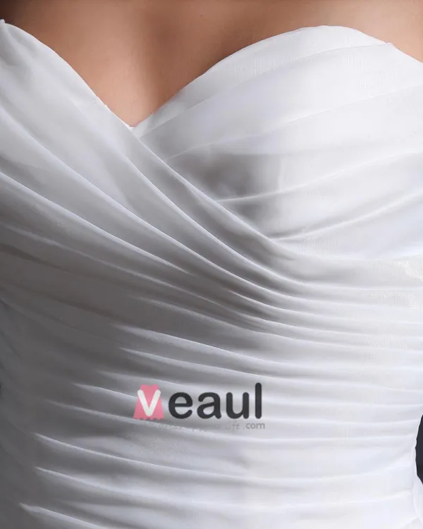 Sweetheart-Neck 2080Organza Satin Tulle Pleat Mermaid Wedding Dress
