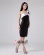 Sleeveless Taffeta Tulle Beading Ruffles One Shoulder Short Cocktail Party Dresses