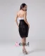 Sleeveless Taffeta Tulle Beading Ruffles One Shoulder Short Cocktail Party Dresses