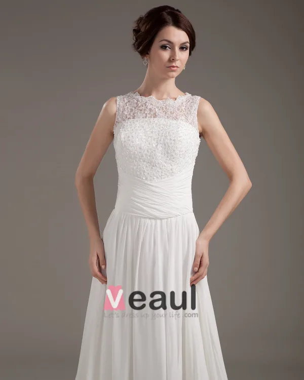 Satin Dentelle Applique Balayage Gaine Nuptiale Robe De Mariée De Robe