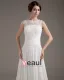 Satin Dentelle Applique Balayage Gaine Nuptiale Robe De Mariée De Robe