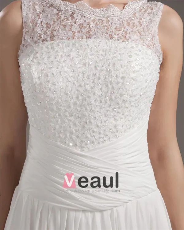 Satin Dentelle Applique Balayage Gaine Nuptiale Robe De Mariée De Robe