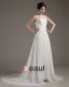 Satin Dentelle Applique Balayage Gaine Nuptiale Robe De Mariée De Robe