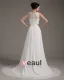 Satin Dentelle Applique Balayage Gaine Nuptiale Robe De Mariée De Robe