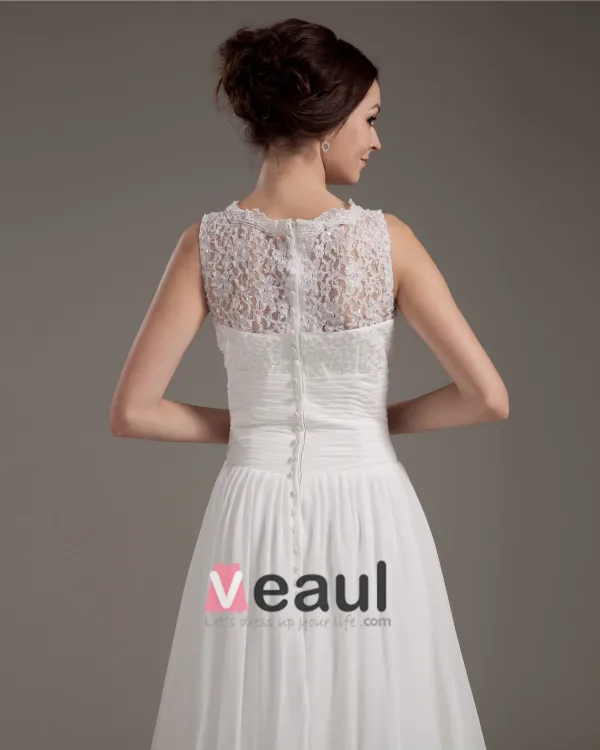 Satin Dentelle Applique Balayage Gaine Nuptiale Robe De Mariée De Robe