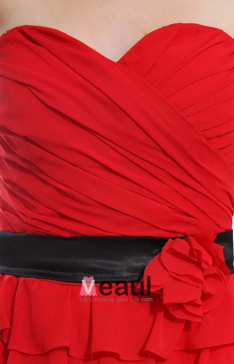 Chiffon Silke Satin Kjaereste Krusning Ermelos Rygglose Glidelas Ankel Lengde Lagdelt Brudepikekjoler