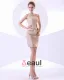 Taffeta Ruffles Perle Stroppelos Kort Mini Cocktail Kjoler Festkjoler