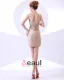 Taffeta Ruffles Perle Stroppelos Kort Mini Cocktail Kjoler Festkjoler