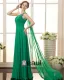 Chiffong Parlor Ena Axeln Golv Langd Plus Size Aftonklänning