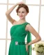 Chiffong Parlor Ena Axeln Golv Langd Plus Size Aftonklänning