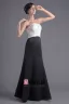 Fashion Satin Pleated Strapless Floor Length Bridesmaid Dress