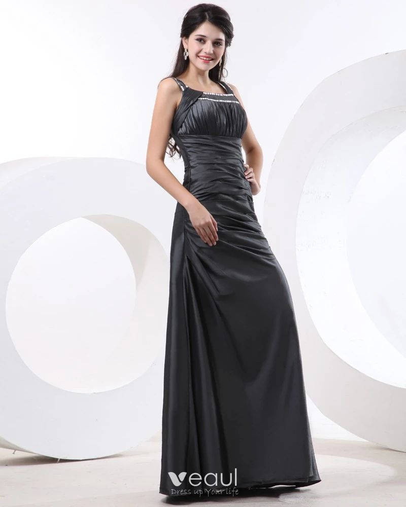 Long Taffeta Bridesmaid Dress