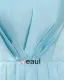 Licou Sans Manches Plissee Longueur Genou Charmeuse Femme Robe De Demoiselle Zipper