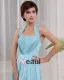 Licou Sans Manches Plissee Longueur Genou Charmeuse Femme Robe De Demoiselle Zipper
