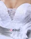 Elegant Satin Yarn Flower Beaded Sweetheart Floor Length Mermaid Wedding Dress