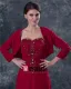 Chiffon Applikasjon Broderi Kjaereste Ankel Lengde Modre Av Bruden Gjester Kjoler
