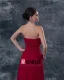 Chiffon Applikasjon Broderi Kjaereste Ankel Lengde Modre Av Bruden Gjester Kjoler