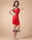 Sleeveless Sequins Charmeuse One Shoulder Short Cocktail Dresses