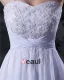 Embroidery Strapless Knee Length Wedding Dress