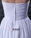 Embroidery Strapless Knee Length Wedding Dress