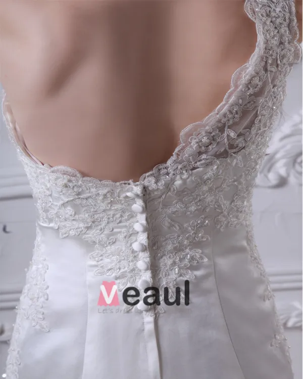 Charmeuse Applique Ruffles One Shoulder Cathedral Train Sheath Wedding Dresses