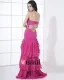 Charmeuse Chiffon Perle Drapere Kjaereste Gulv Lengde Cocktail Kjoler Festkjoler