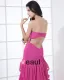 Charmeuse Chiffon Perle Drapere Kjaereste Gulv Lengde Cocktail Kjoler Festkjoler