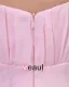 Un Etage Ruffle Robes De Demoiselle D'honneur De Longueur De Mousseline Epaule