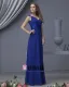 Designer Chiffon V Hals Gulv Lengde Brudepikekjoler