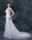 Tulle Beading Shoulder Straps Sweep Empire Bridal Gown Wedding Dress