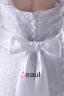 Shoulder Straps Sleeveless Single Breasted Applique Belt Bowknot Floor Length Lace Satin Woman Mermaid Wedding Dress