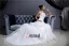 Shoulder Straps Pleated Beading Organza Chapel Train Mermaid Wedding Dress