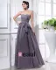 Chiffon Sweetheart Sash Rygglose Gulv Lengde Brudepikekjoler