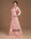 Taffeta Applique Pleated Strapless Ankle Length Mothers of Bride Guests Dresses