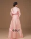 Taffeta Applique Pleated Strapless Ankle Length Mothers of Bride Guests Dresses