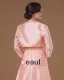 Taffeta Applique Pleated Strapless Ankle Length Mothers of Bride Guests Dresses