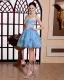 Organza Kjaereste Krusning Beaded Lar Lengde Kjendis Kjoler Festkjoler