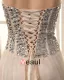 Beading Kjaereste Halsen Dip Hem Blonder Opp Tilbake Grenadine Satin Women Cocktail Festkjoler