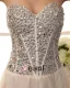 Beading Kjaereste Halsen Dip Hem Blonder Opp Tilbake Grenadine Satin Women Cocktail Festkjoler