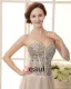 Beading Kjaereste Halsen Dip Hem Blonder Opp Tilbake Grenadine Satin Women Cocktail Festkjoler