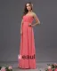 Graceful Strapless Ruffles Chiffon Floor Length Bridesmaid Dresses
