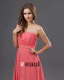 Graceful Strapless Ruffles Chiffon Floor Length Bridesmaid Dresses